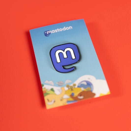 Mastodon Logo Enamel Pin