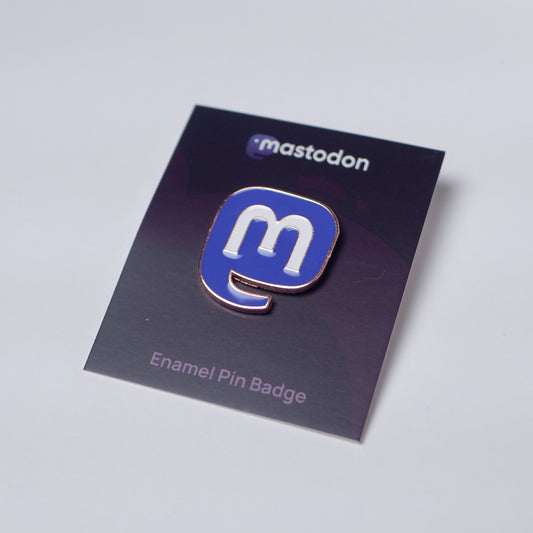 Mastodon Logo Enamel Pin