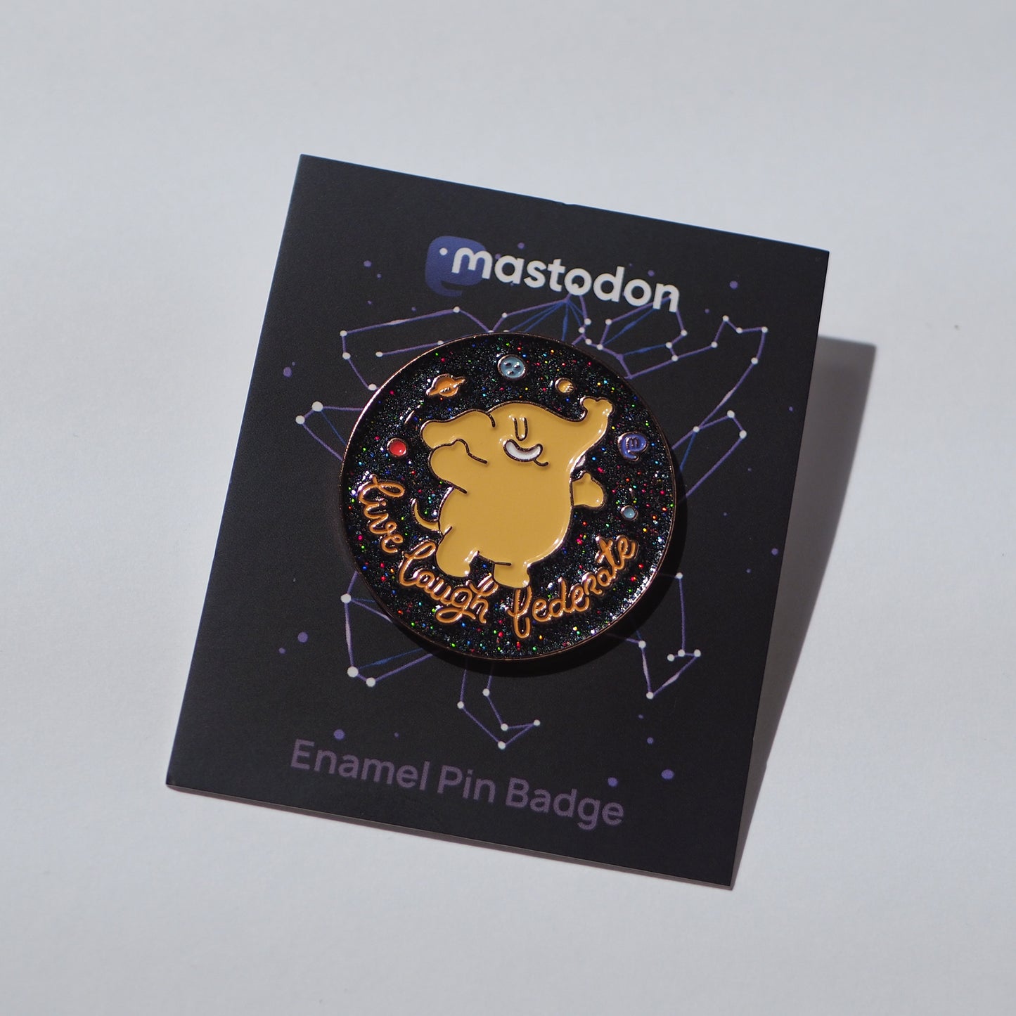 "Live Laugh Federate" Enamel Pin