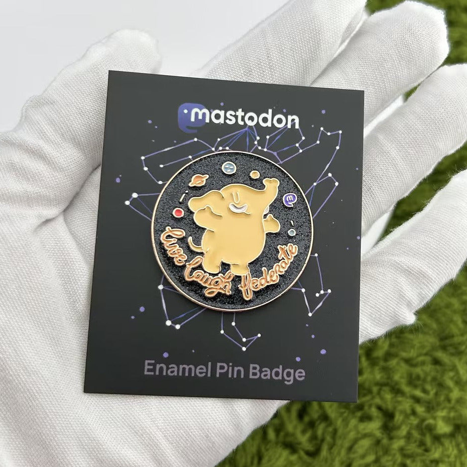 "Live Laugh Federate" Enamel Pin